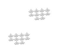 jojofuny 20pcs Diy Crown Charms Crystal Hairpin Decorative Hair Pins Wedding Accessories Unique Dress Accessories