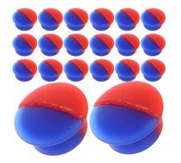 jojofuny 20pcs Hot and Cold Faucet Labels Silicone Index Buttons Red Blue Temperature Signs for 6.7mm Faucet Handles Kitchen Bathroom Water Tap Accessories