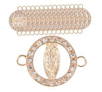jojofuny 20pcs Mary Charms Jewelry Making Pendants for DIY Crafting Sturdy Alloy Religious Connection Pendants with Rhinestones for Necklace Bracelet Earring Accessories