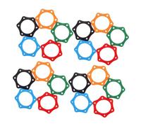 jojofuny 20pcs Microphone Slip Ring Rubber Shockproof Mic Protector Band for Handheld Wireless Microphones to Prevent Rolling Random Color