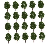 jojofuny 20pcs Model Trees Hobby Tree Scale Dollhouse Fir Scenery Woodland Decor for Crafts Habitat Diorama Backyard Static Big Small Large Nine Tall Green