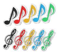 jojofuny 20pcs Music Note Folder Bookmark for Music Paper Music Teacher Gifts Page Holder Music Gifts for Women Music Note Bookmark Music Book Clip Music Note Paper Clips Notebook Piano Abs