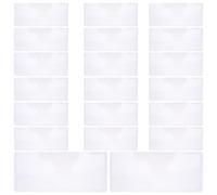 jojofuny 20pcs Paper Money Holder Banknote Protective Sleeve Plastic Currency Sleeve for Bills Collectors Display