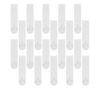 jojofuny 20pcs Plastic Wire Shelving Hooks for Retail Displays White Space Maximizing Wire Rack Hangers for Organization