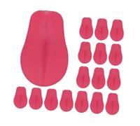 jojofuny 20pcs Realistic Dog Tongue Props for Doll Making Soft Plush Animal Accessories DIY Friendly Replacement Tongues for Plush Easy to Attach Craft Supplies