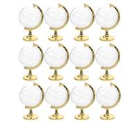 jojofuny 20pcs Small Plastic Candy Box Globe Shaped Golden Plastic Treasure Box for Wedding Party Favors for Special Occasions and Stores