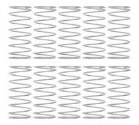 jojofuny 20pcs Stainless Steel Toilet Tank Cover Button Springs Compression Coil for Flush Mechanism Repair Installation Quiet Operation Plumbing Maintenance Replacement