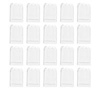 jojofuny 20pcs Toothbrush Head Covers for Travel Compatible with Electric Toothbrushes Transparent Caps for Home Go Use
