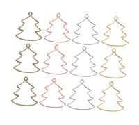 jojofuny 20pcs UV Crystal Epoxy Borders DIY Jewelry Accessories Metal Pendant Frames for Handmade Charms Creative Jewelry Making Supplies