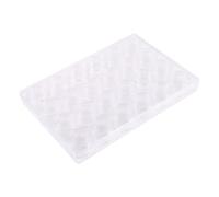 jojofuny 24-grid Small Plastic Organizer Box with Lids, Refillable Cosmetic Sample Containers for Creams and Diamond Art Storage, Travel-friendly Mini Makeup Jars