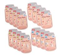 jojofuny 24 Sets Mason Jar Easter Cards with Clear Bags Funny DIY Party Favors for Classroom Exchange Paper Greeting Cards with Bunny Egg Designs Convenient Easter Presents