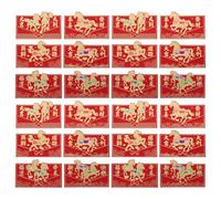 jojofuny 24pcs Chinese New Year Red Envelopes 2026 - Lunar New Year of The Horse Envelopes Lucky Money Red Packets Hong Bao for Spring Festival Birthday