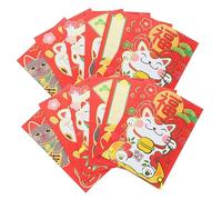 jojofuny 24pcs Chinese Wedding Red Envelopes Money Pockets for Cash Gifts Bright Red Paper Packets with Craftsmanship Suitable for Weddings Parties Banquets Prosperity Wishes