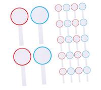 jojofuny 24pcs Classroom Hand Display Paddle Handwrite Board Handheld Single Side Paddles Competition Scoreboard Reusable Score Board Judge Scoreboard White for Room Hand
