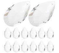 jojofuny 24Pcs Crystal Chandelier Accessories with Drilled for DIY Crafts Home Decoration Hanging Prism Balls for Windows Curtains Plants Trees Rainbow Light Catchers