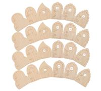 jojofuny 24pcs Mini Wooden Fairy Tale Doors Unpainted Wood for DIY Craft Projects Dollhouse Furniture Garden Decor Tiny Enchanted Door with Handpainted Details for Magical Indoor and