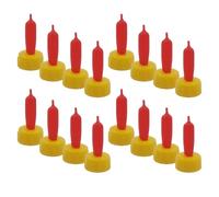 jojofuny 24pcs Sheep Bottle Nipples with Soft Rubber Material and Mother-Like Comfort for Calves and Puppies, Universal Compatibility for Farm Feeding in Temporary Sheep Pens