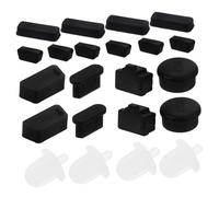 jojofuny 24pcs Silicone USB Motherboard Plug Dust Covers Set for PC Interface Protection, Computer Port Dust Stoppers Suitable for Desktop Internal Components, Random Colors