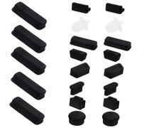 jojofuny 24pcs Silicone Usb Port Covers Plug Protector Set for Desktop Computer Motherboard Dust Stopper, Universal Dustproof Caps for Pc Ports, Random Color