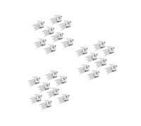 jojofuny 24pcs Stainless Steel Shelf Clips Freezer Cooler Shelf Support Square Clips Refrigerator for Brackets Storage