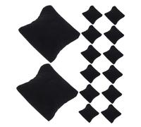 jojofuny 25pcs Black Lint Watch Display Pillows Soft Silk Floss Filled Jewelry Cushions for Bracelets Bangles Retail Showcases and Personal Collections