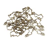 jojofuny 25pcs Rabbit Open Bezel Pendants Lightweight Metal Charms for DIY Jewelry Making Handmade Accessories for Earrings Necklaces Bracelets and Keychains Crafting Supplies