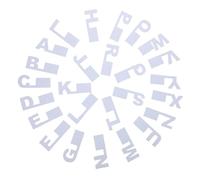 jojofuny 26pcs Vinyl Record Alphabetical Separators Letter Organizer Guides Plastic Material Quick Reference Alphabetical Organization for Cabinets and Shelves Media Records