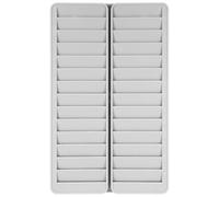 jojofuny 28-Slot ID Card Storage Rack: Wall Mounted File Holder Garage Shelving Information Card Organizer for Office Attendance Holder Deck