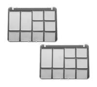 jojofuny 2pcs 10-Color Magnetic Empty Eyeshadow Palette Set with Pans, DIY Makeup Tray for Professional Cosmetic Storage and Travel Use