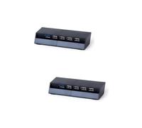 jojofuny 2pcs 3.0/2.0 5-port Hub Extender for 4 Console High Speed Power Adapter