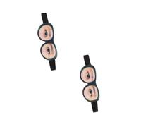 jojofuny 2pcs 3d Glasses Eyeshade Sleeping Mask for Home and Travel Use | Polyester Build, Adjustable String Fit, Eye Print Detail, Easy Cleaning, for Light-sensitive Sleepers
