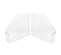 jojofuny 2pcs Acrylic Kitchen Storage Box for Cling Film and Fresh Keeping Bags, Multifunctional Plastic Wrap Organizer with Waste Bag Dispenser, Space-saving Kitchen Cabinet Storage