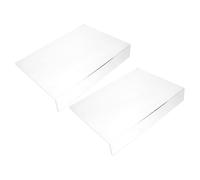 jojofuny 2pcs Acrylic Splash Guards for Kitchen Sink, Edge Protectors with Splash Prevention and Easy Installation, Home Kitchen Sink Accessories, 16 X 8 X 2 Inch