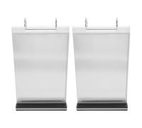 jojofuny 2pcs Acrylic Table Flip Menu Holder with Multi-page Flip Display Stand Mechanism, Resistant to Marks and Breakage, Modern Acrylic Desktop Advertisement Holder for Commercial Use