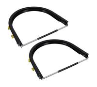 jojofuny 2pcs Adjustable Aluminum Alloy Hard Hat Face Shield Adapter Brackets with 180° Rotational Flexibility and Easy Installation for Construction and Welding Professionals