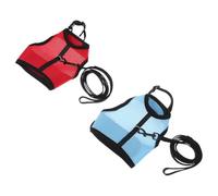 jojofuny 2PCS Adjustable Rabbit Harness and Leash Breathable Mesh Vest for Small Pets Guinea Pig Kitten Ferret Walking Vest with Quick-release Buckle for Comfortable Outdoor Exercise