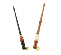 jojofuny 2pcs Adjustable Wooden Oblique Nib Holder with Brass Flange Calligraphy Pen Holders for Manga Drawing and English Calligraphy Handcrafted Writing Supplies for Beginners and Artists