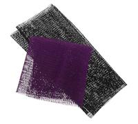 jojofuny 2pcs African Bath Sponge Set with Long Net Exfoliating Shower Body Scrubber for Men and Women, Back Scrubber Bath Strip for Deep Cleansing and Skin Smoothing, Black and Purple