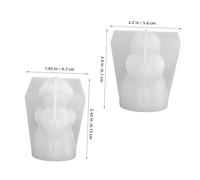jojofuny 2pcs Angel Silicone Molds Nonstick Epoxy Resin Casting Molds for Candle Soap Wax DIY Crafts Unique Handmade Ornament for Christmas Wedding Party Decor