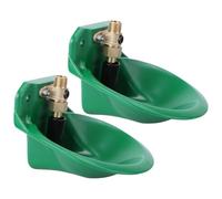 jojofuny 2pcs Automatic Copper Valve Lamb Drinking Bowl Sheep Water Fountain Sturdy Livestock Waterer Suitable for Sheep and Goats