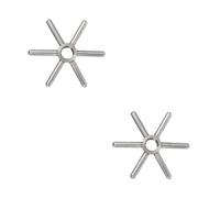 jojofuny 2pcs Automatic Glass Cup Washer Rinser Stainless Steel Pitcher Rinser Disk for Bar Cup Washing Tool Practical Washer Accessory for Kitchen Sink