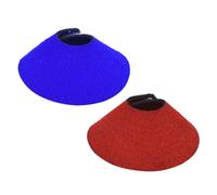 jojofuny 2Pcs Bird Protective Collar Cone for Parrots Anti-scratch Neck Cover Red Blue Breathable Wound Healing Pet Accessory