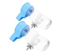 jojofuny 2pcs Bird Water Dispenser Hamster Drinker Automatic Water Dispenser Easy Installation Abs Material 5.11x3.54x2.16in Stylish Design with Bird Cage Attachments for Pet Owners