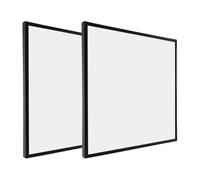 jojofuny 2pcs Black 12 Inch Vinyl Record Display Frame Quick Installation and Universal Fit Compatibility for Studio and Home Use, Made from Sturdy Pvc, Wood, and Iron Materials