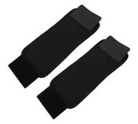 jojofuny 2pcs Black Fly Boots for Horses Horse Leg Wraps Protective Boot Covers Equestrian Fly Leg Wraps for Riding and Stable Use