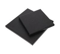 jojofuny 2Pcs Black Painting Canvas Panels with Wooden Frames Stretched Black Art Boards for Oil and Painting DIY Craft Supplies for Artists Beginners Home and Office Decor