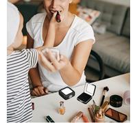 jojofuny 2pcs Black Small Flip-Top Gemstone Display Box Lock for Rings Earrings Necklace Storage and Wedding Proposal