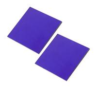 jojofuny 2pcs Blue Cobalt Glass Sheet High Temperature Sturdy Glass Pieces Easy Handling for Metal Ion Reactions Lab Classroom Research Institutions Chemistry Experiment Device