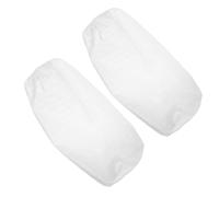 jojofuny 2pcs Bolster Pillow Covers round Cylinder Zipper Pillowcase White Cotton Neck Roll Cushion Cover for Travel Yoga Office Use