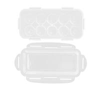 jojofuny 2pcs Box Eggs Storage Box Organic Chicken Egg Holder Portable Easy to Clean